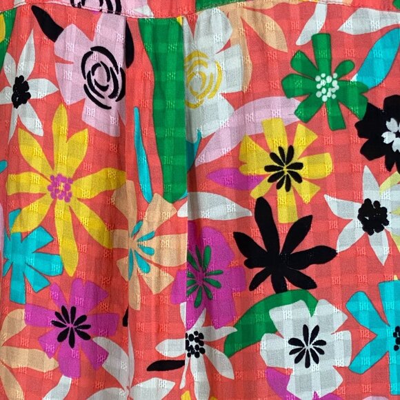 Jane + Delancey Floral Button Down Short Sleeve Shirt Sz S #141S - Picture 5 of 8